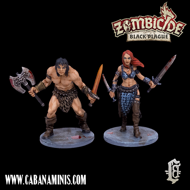 Zombicide Black Plague Kickstarter Exclusive Promo Survivors NEW