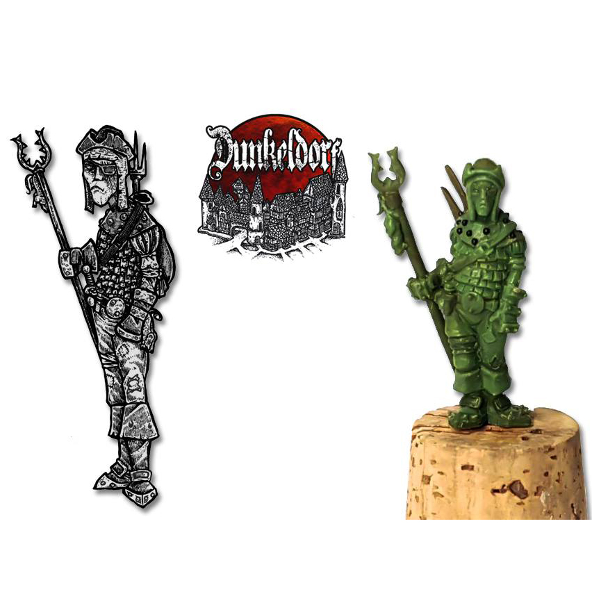 CoolMiniOrNot - Dwarf original green stuff sculpture 28mm by Scibor